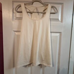 Fabletics Cream Tank Top